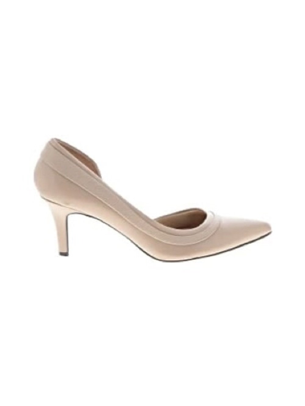 Abella True Comfort Nude Pointed  Toe Mid Heel Pumps